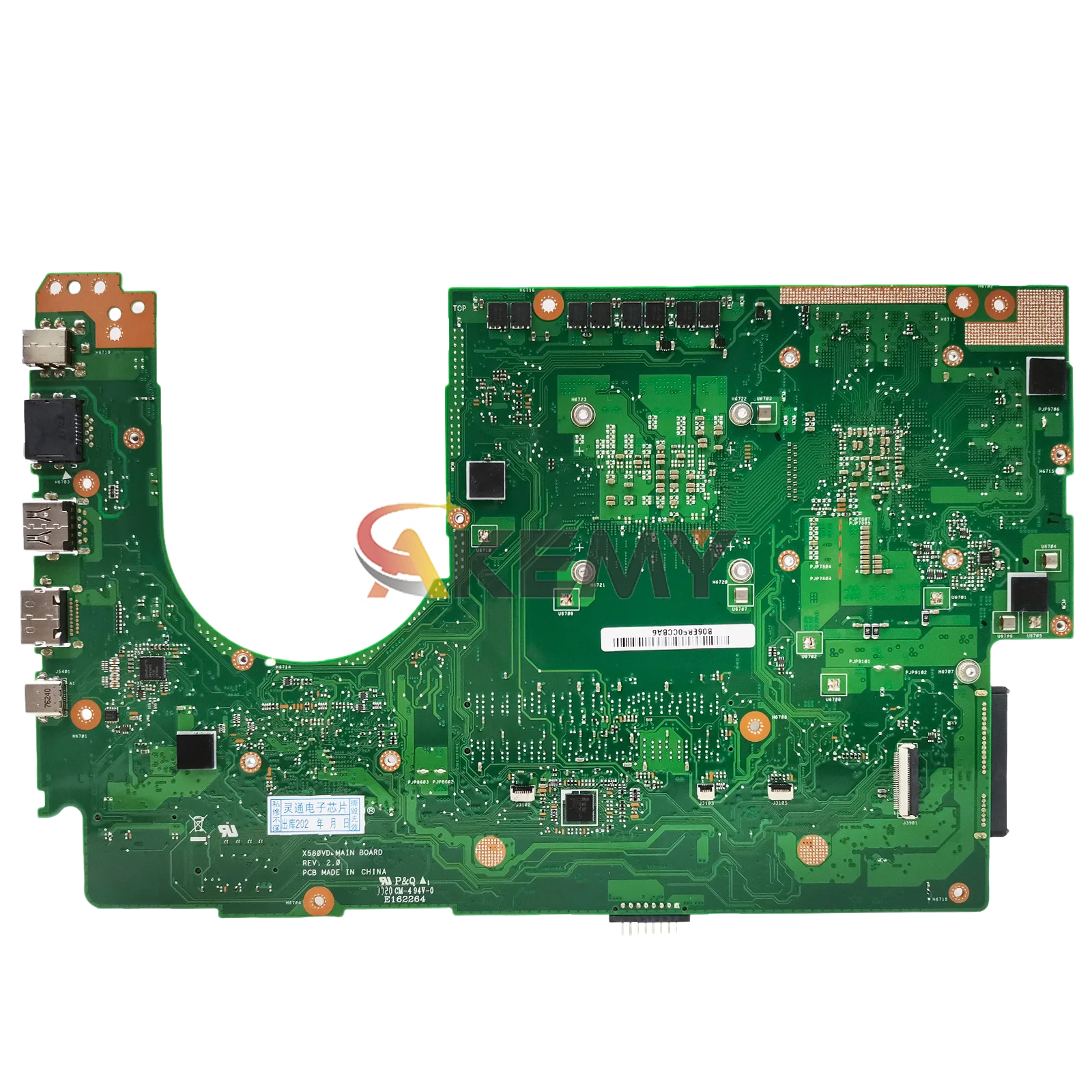 Placa base para ordenador portátil X580VD para ASUS VivoBook X580VD FX580V NX580V X580V N580V X580VN con CPU 100% pruebas OK envío rápido - imagen 2