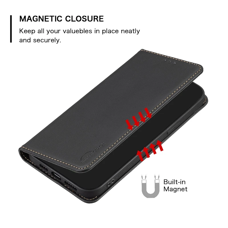 Funda de teléfono con tapa magnética para Samsung Galaxy M34 5G, cubierta de cuero con ranura para tarjeta, SM-M346B - imagen 5