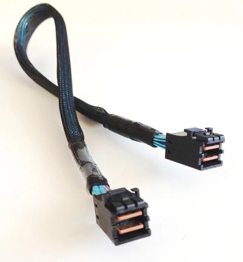 Mini Cable SAS HD SFF 8643, adaptador de Cable SFF-8643 interno SAS de 40cm a 8643 Molex para disco duro de ordenador - imagen 4