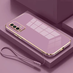 Redmi 9T – Funda de silicona TPU antigolpes, diseño cuadrado