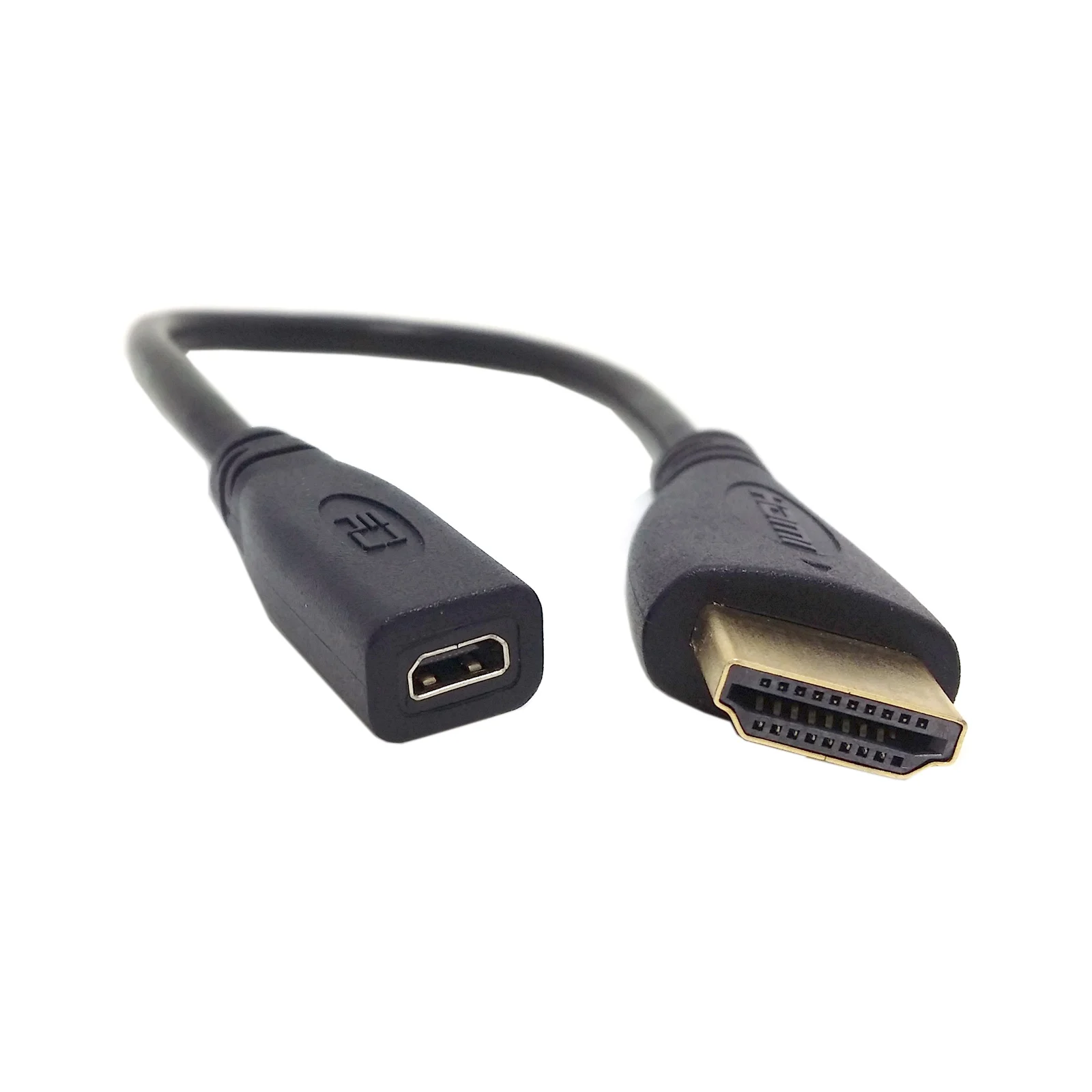 Micro HDMI Mini HDMI compatible con Micro HDMI Cable de conexión compatible Video HD Mini HD conversión A Cable de C-D 0,3 m 1m 1,8m - imagen 2