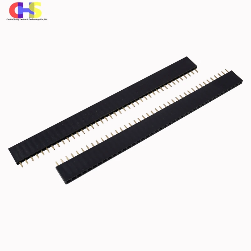 10 Uds. Conector de pines hembra de una sola fila paso 2,54mm 1*2p 3p 4p 5p 6p 7p 8p 9p 10p 12p 14p 16p 18p 20p 22p 40p - imagen 2