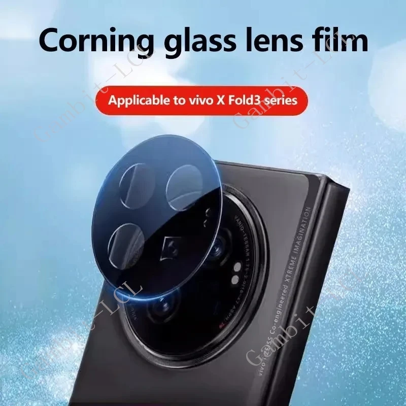 Lente de cámara integral 3D para Vivo X Fold3 Pro 8,03 "vidrio templado en VivoXFold3Pro Fold3Pro película protectora de pantalla trasera - imagen 2