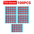 100PCS-Red-7mm