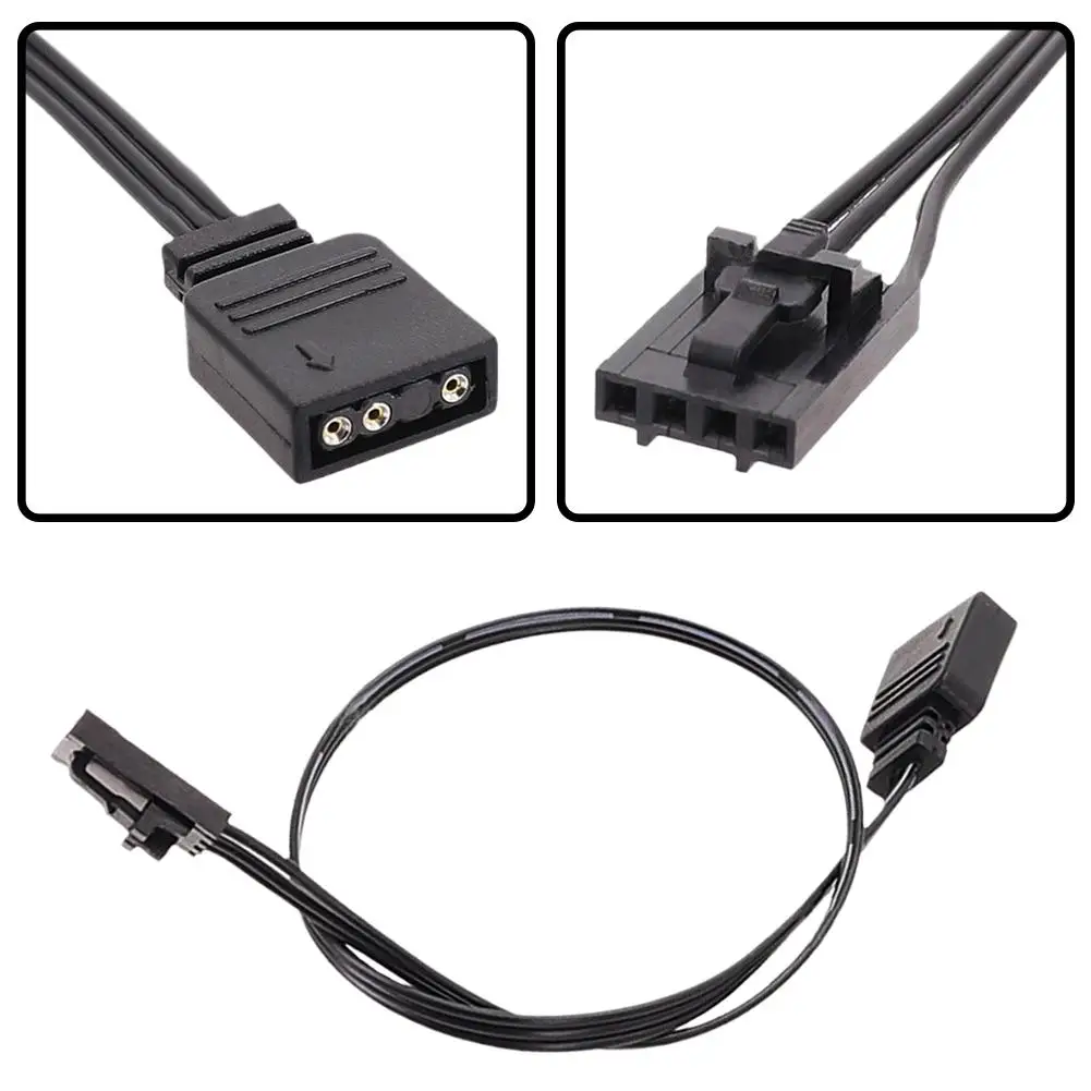 Cable adaptador para Corsair RGB a ARGB estándar, conector adaptador de 4 pines y 5V, controlador de barco pirata, línea QL LL120 ICUE - imagen 4