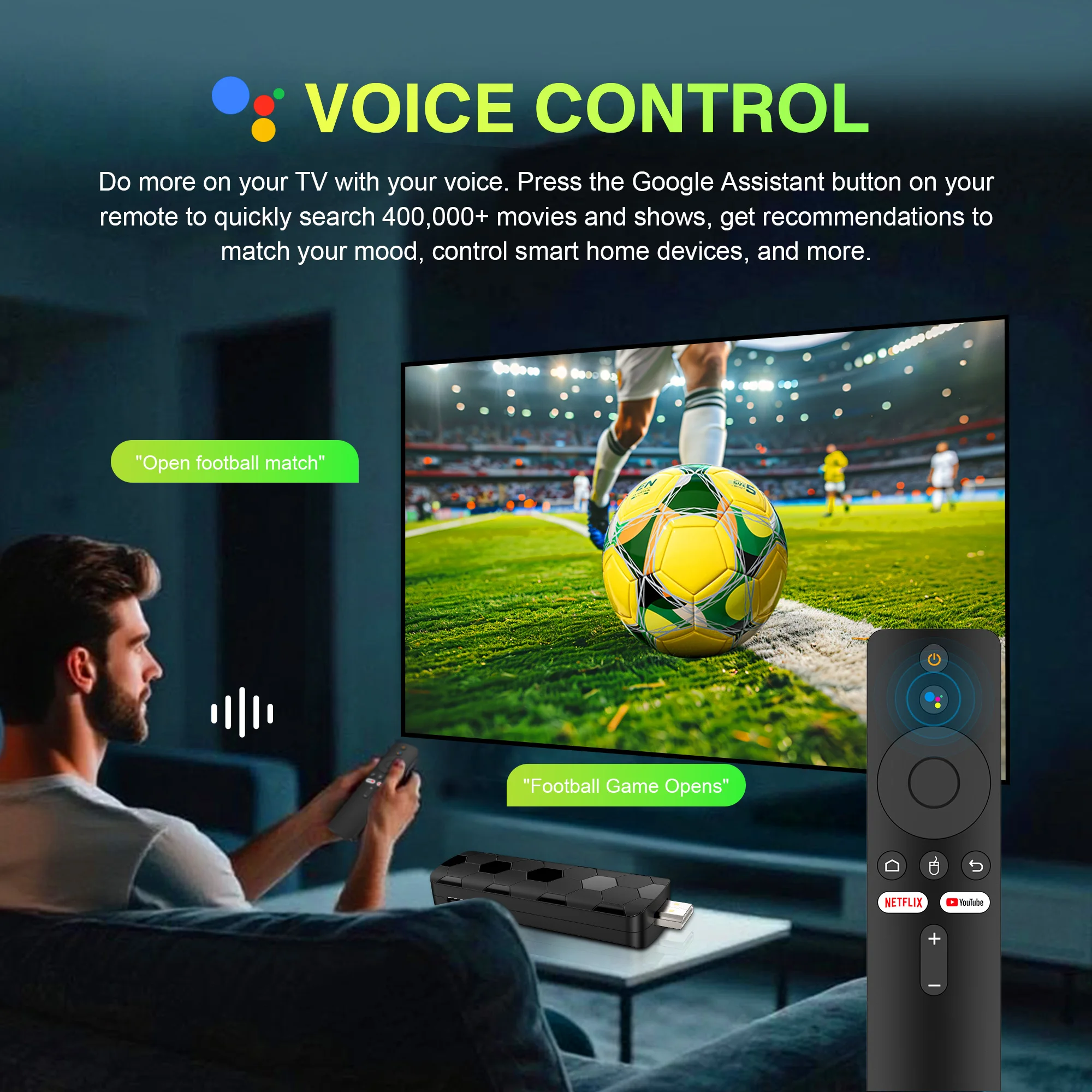 TV Stick Mortal R3+ Android 14 RK3518, cuatro núcleos, 16 GB de RAM, 2 GB de Wi-Fi 6, Bluetooth 5.0+, transmisión multimedia. - imagen 5