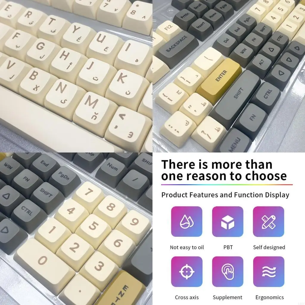 896F en árabe KeyCaps XDA Perfil PBT KeyCaps establecido para conmutadores MX, 61 64 68 75 98 104 108 teclados mecánicos