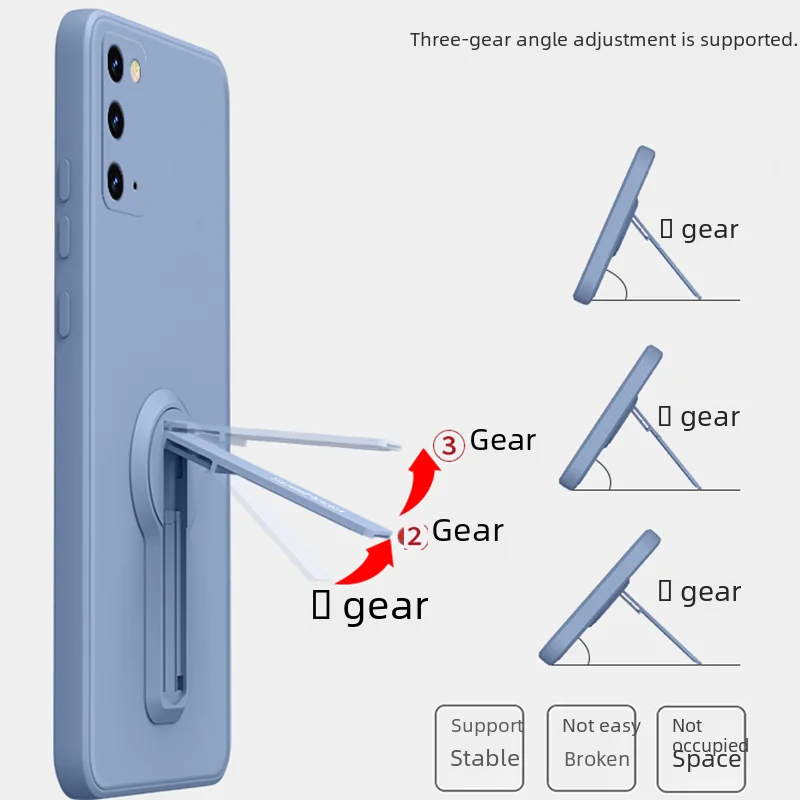 Funda de teléfono para ZTE Nubia Red Magic 9 10 11 Pro Plus RedMagic10 funda suave de silicona a prueba de golpes con soporte Protector de pantalla - imagen 3