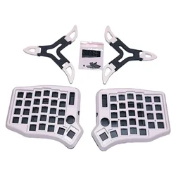 Carcasa Sofle RGB Teclado Dividido Acrílico Pie Magnético Ajustable