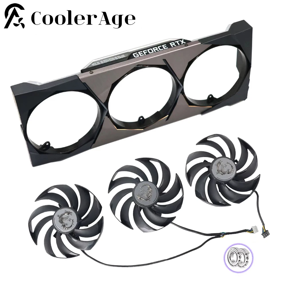 Ventilador de tarjeta de vídeo para MSI GeForce RTX 3070 3080 3090 3070Ti 3080Ti 3090Ti SUPRIM X 95MM PLD10010B12HH ventilador de repuesto para tarjeta gráfica