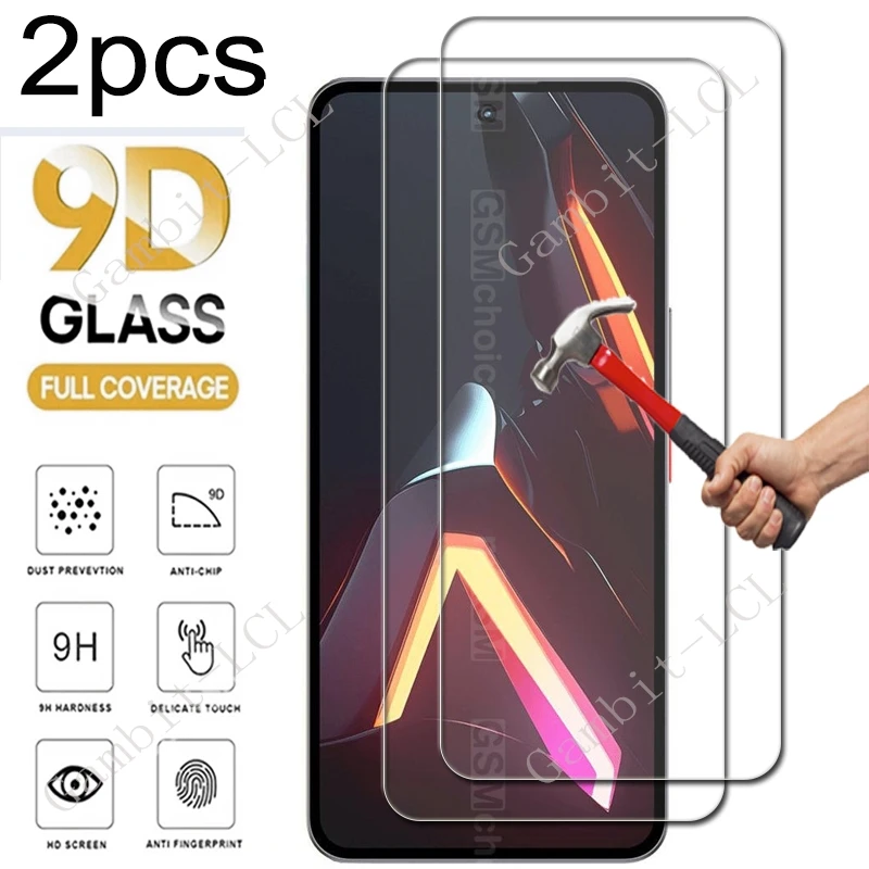 2 uds para ZTE Axon 70 Blade A56 A76 V70 Vita Max Nubia Air A56 Music S Focus 2 Neo 3 GT 5G protección de pantalla película de vidrio templado