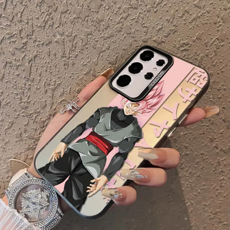 Funda artística d-dragon Ball Saiyan para Samsung Galaxy A73 A71 A56 A54 A53 A52 A51 A35 funda de teléfono plateada colorida - imagen 3