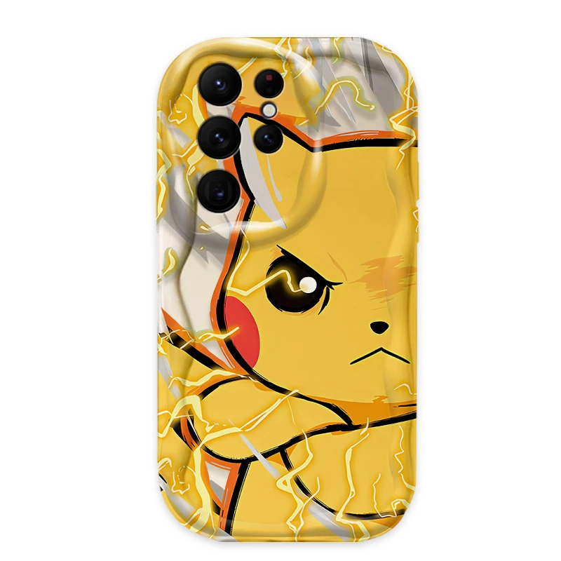 Funda de squirtle de dibujos animados p-pokemon Pikachu para Samsung Galaxy S24 Ultra S23 S22 Plus S21 S20 FE A25 A55 A35 5G, funda de silicona suave - imagen 5