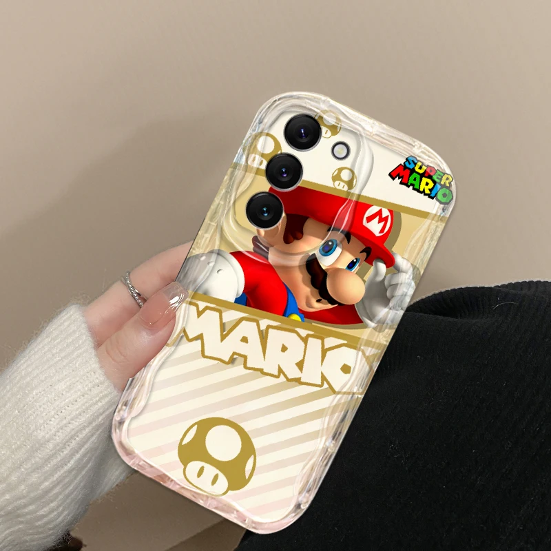 Funda de dibujos animados de arte m-mario para Samsung, S24, S23, S21, S20 Ultra Plus FE, A73, A72, A71, A51, A31, A05S, A05, A04, 5G - imagen 4