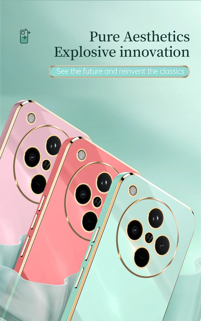 Funda para Oppo Find X8 Pro 5G 6D revestimiento protección de silicona suave a prueba de golpes funda de teléfono OppoFindX8Pro PKC110 PKC130 PKB110 - imagen 5