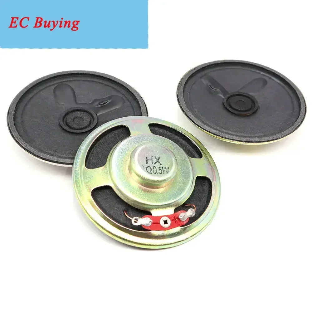 2 unids/lote nuevo altavoz ultrafino 8 Ohm 0,5 vatios 1W 8R altavoz de cono de papel diámetro 50MM 57MM 5,0CM 5,7 CM 8ohm 0,5 W - imagen 5