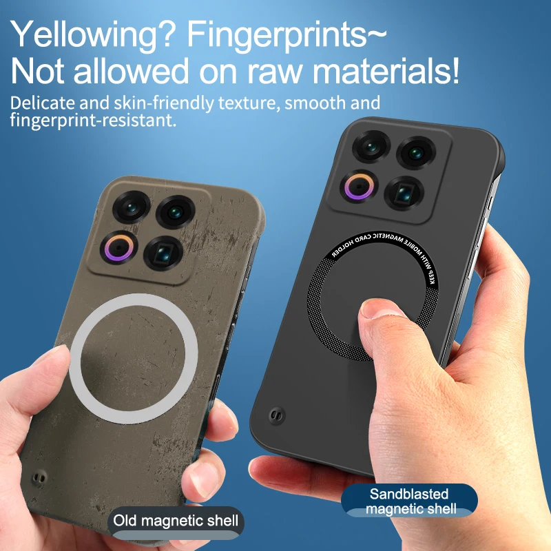 Carcasa ultrafina para Meizu 22 5G, Funda magnética para teléfono, dura, de lujo, sin marco, antihuellas, ligera, carcasa trasera - imagen 5