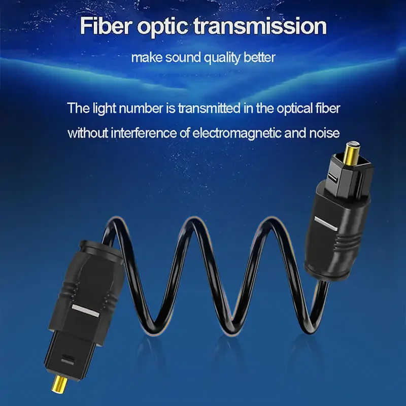 Adaptador de Cable de Audio óptico Digital, Cable de Audio Toslink de fibra óptica de PVC para Blueray, PS3, XBOX, DVD, 1m/1,5 m/2m/3m - imagen 5