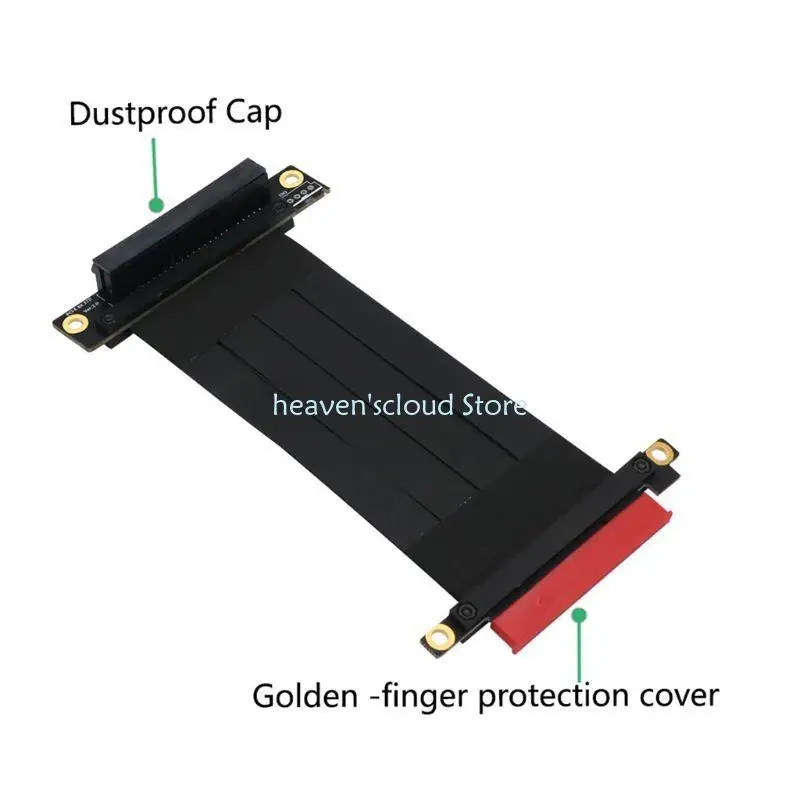 Tarjeta cable del conector del elevador Y88B PCI-E 8x Adaptador extensión cable flexible 90 °