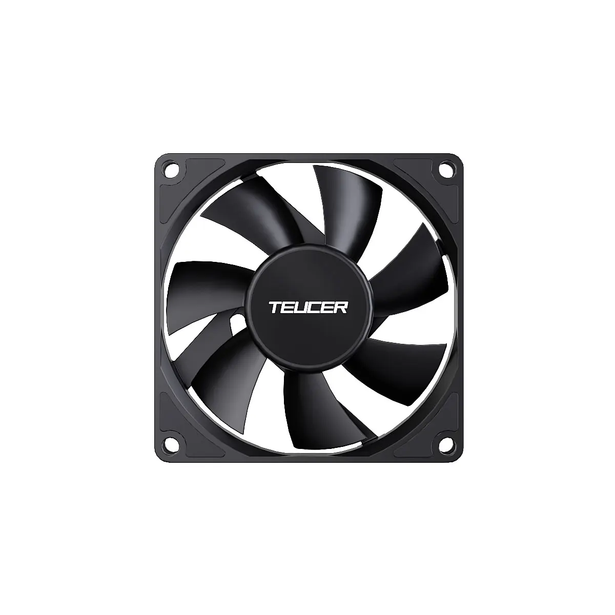 TEUCER UT-8015 ventilador de chasis ultrafino 8CM 4 pines PWM rodamiento hidráulico 1200-3000rpm ventilador de refrigeración de caja de PC - imagen 2