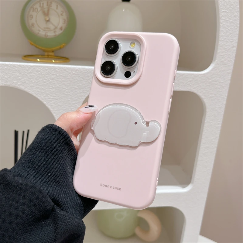 Funda de TPU suave con elefante 3D INS para iPhone 17 16 Pro Max 15 13 14 12 16 Plus, funda de silicona para teléfono - imagen 5