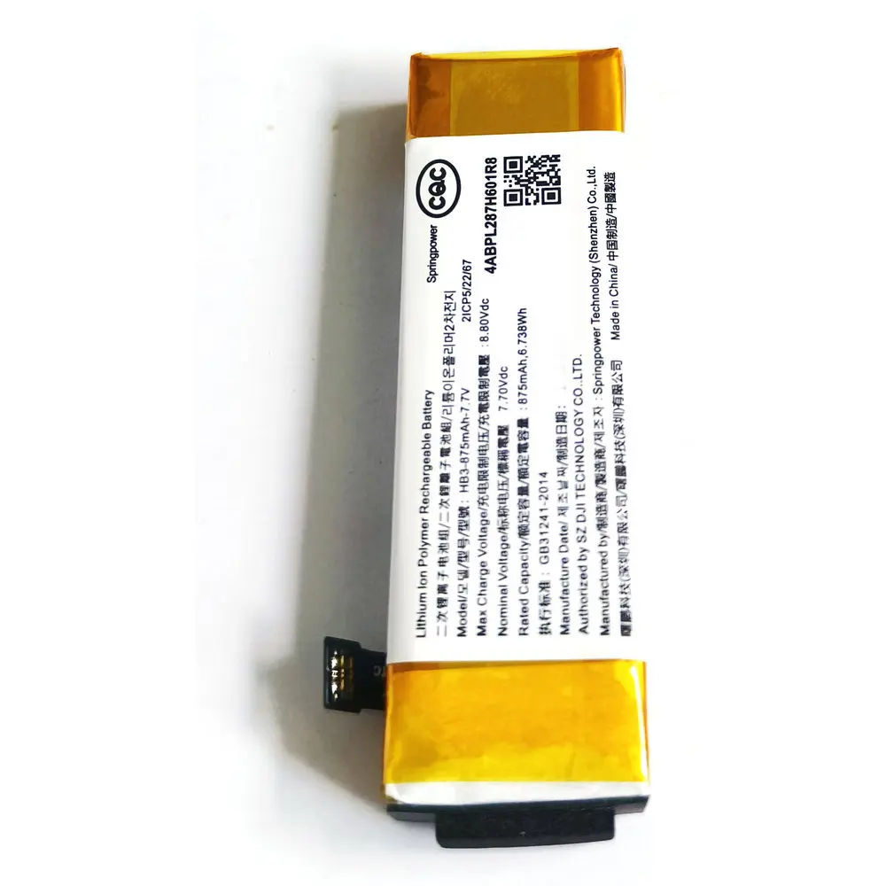Nueva batería de repuesto de 7,7 V HB3-875mAh para DJI Osmo Pocket 1, Pocket 2 Pocket2 OT-210 cámara cardán de mano instalación DIY - imagen 3