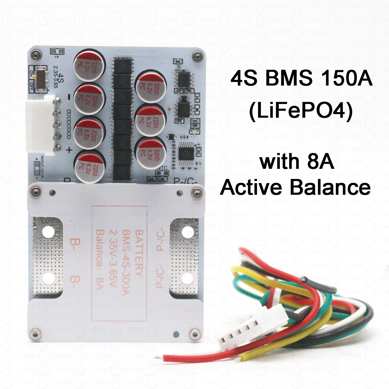 Placa de protección de batería de litio BSM 4S 150A LiFePO4 con equilibrio activo batería de 12V inversores de alta potencia arranque de coche de motocicleta - imagen 2