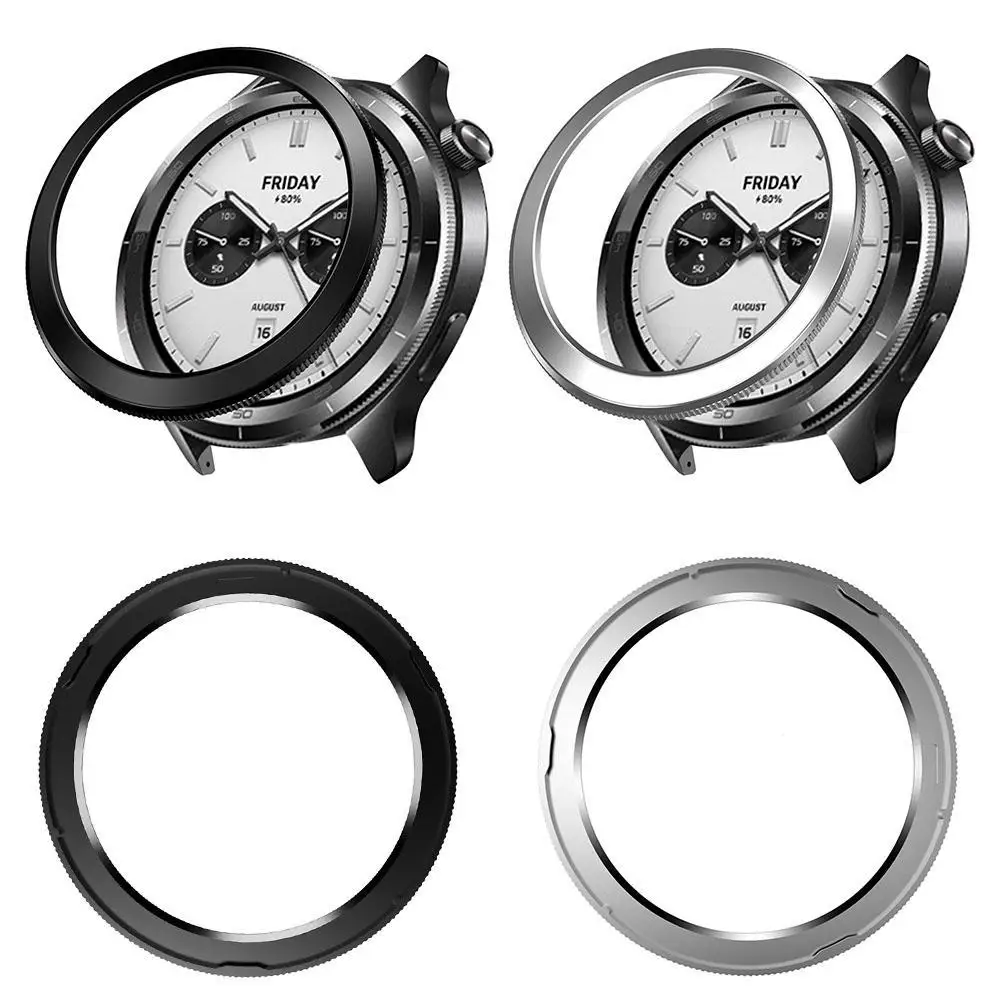 Caja de plástico con marco de moda para reloj inteligente Xiaomi S4/S3, carcasa protectora con bisel simplificado - imagen 4