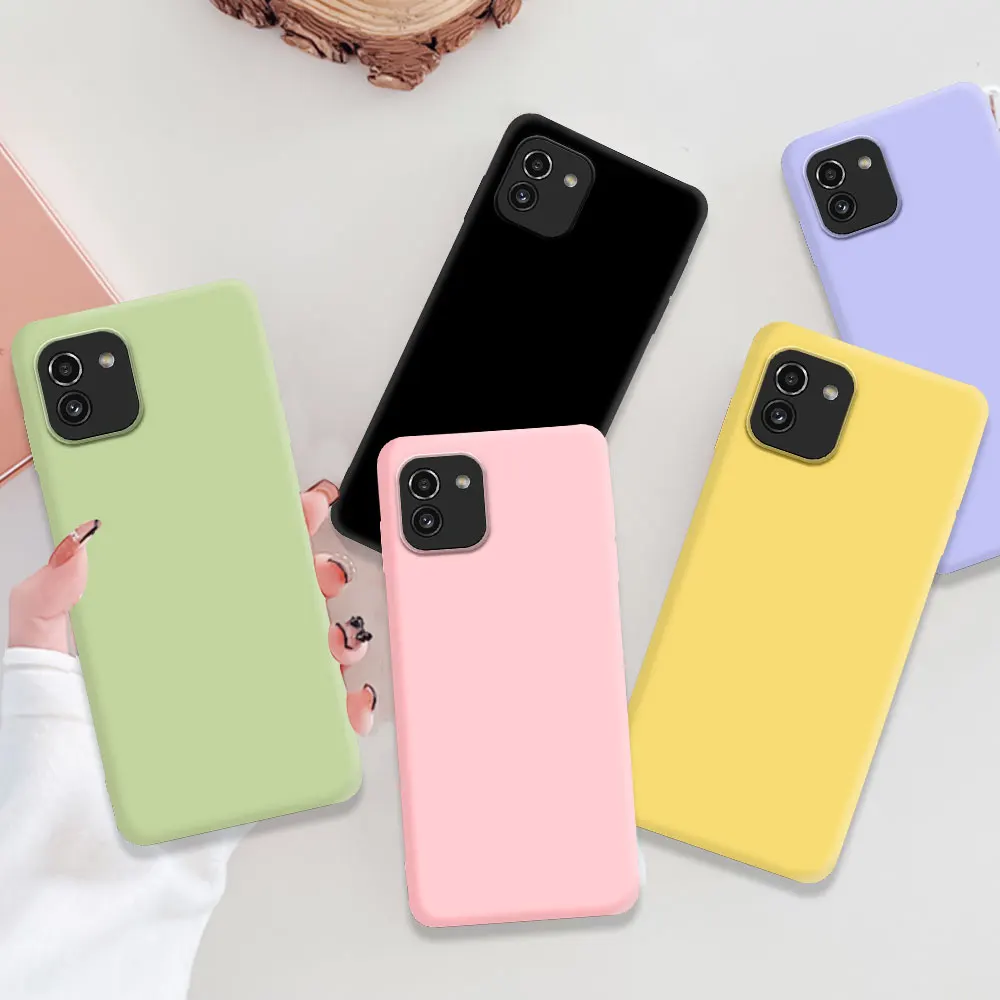 Funda de teléfono suave de silicona líquida para Samsung Galaxy A03 A04 A04S A04E A05 A05S A13 A23 A33 A14 A24 A34 A54 A25 4G 5G Fundas - imagen 2
