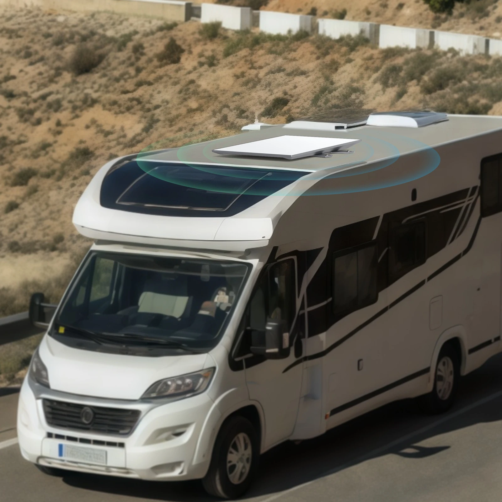 EDUP SK0150 Starlink Performance Gen3 Montaje plano Fácil instalación con hardware incluido Soporte de montaje para techo y vehículo de perfil bajo - imagen 5