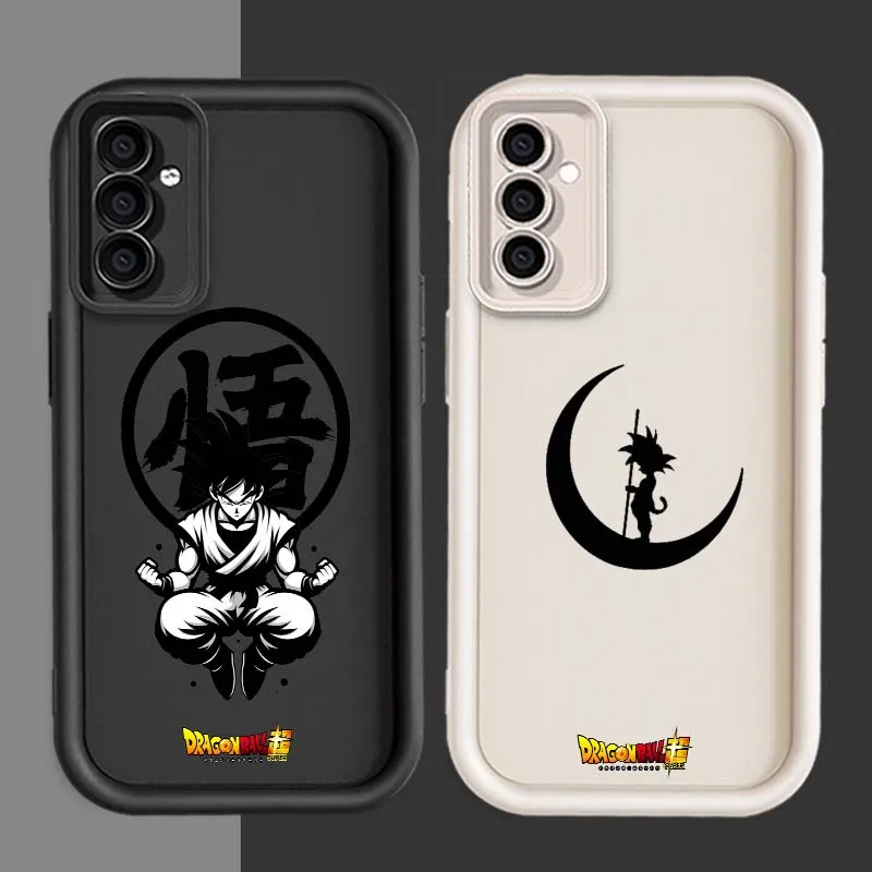 D-Dragon Ball Anime Son Goku arte para Samsung A71 A56 A55 A54 A53 A51 A35 A32 A31 A16 A15 A06 funda de teléfono con escalera ocular