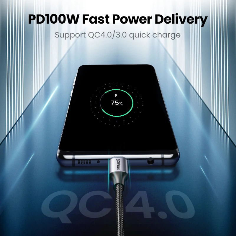 UGREEN Cable USB-C PD 100W – Rápida para MacBook Pro iPad Samsung - imagen 2