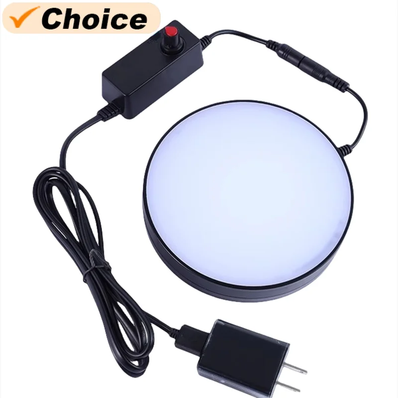 Luz LED inferior para microscopio, microscopio Binocular Digital estéreo, brillo ajustable, lámpara de fuente de luz suplementaria inferior