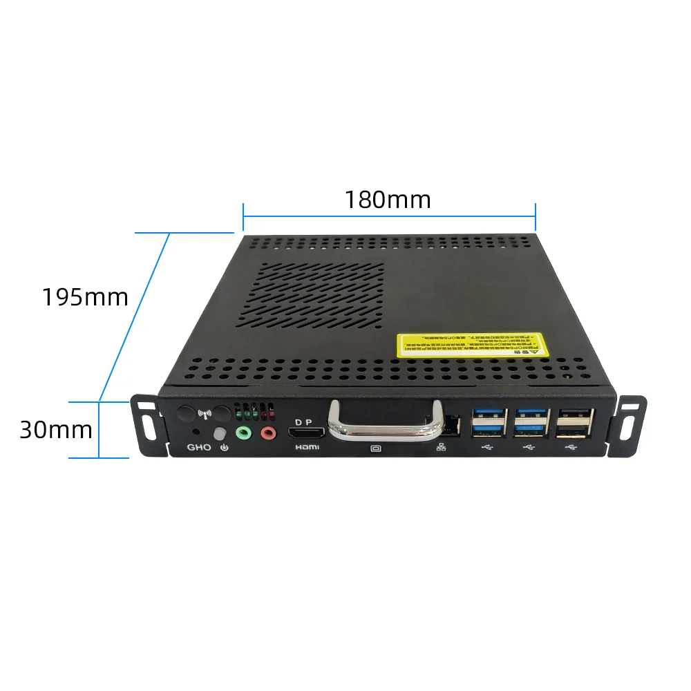 TexHoo-Mini PC con procesador Intel Core i5 12450H, Windows 11 Pro, DDR4, SSD, para conferencia, pantalla de enseñanza, Host incorporado, 30MM - imagen 4