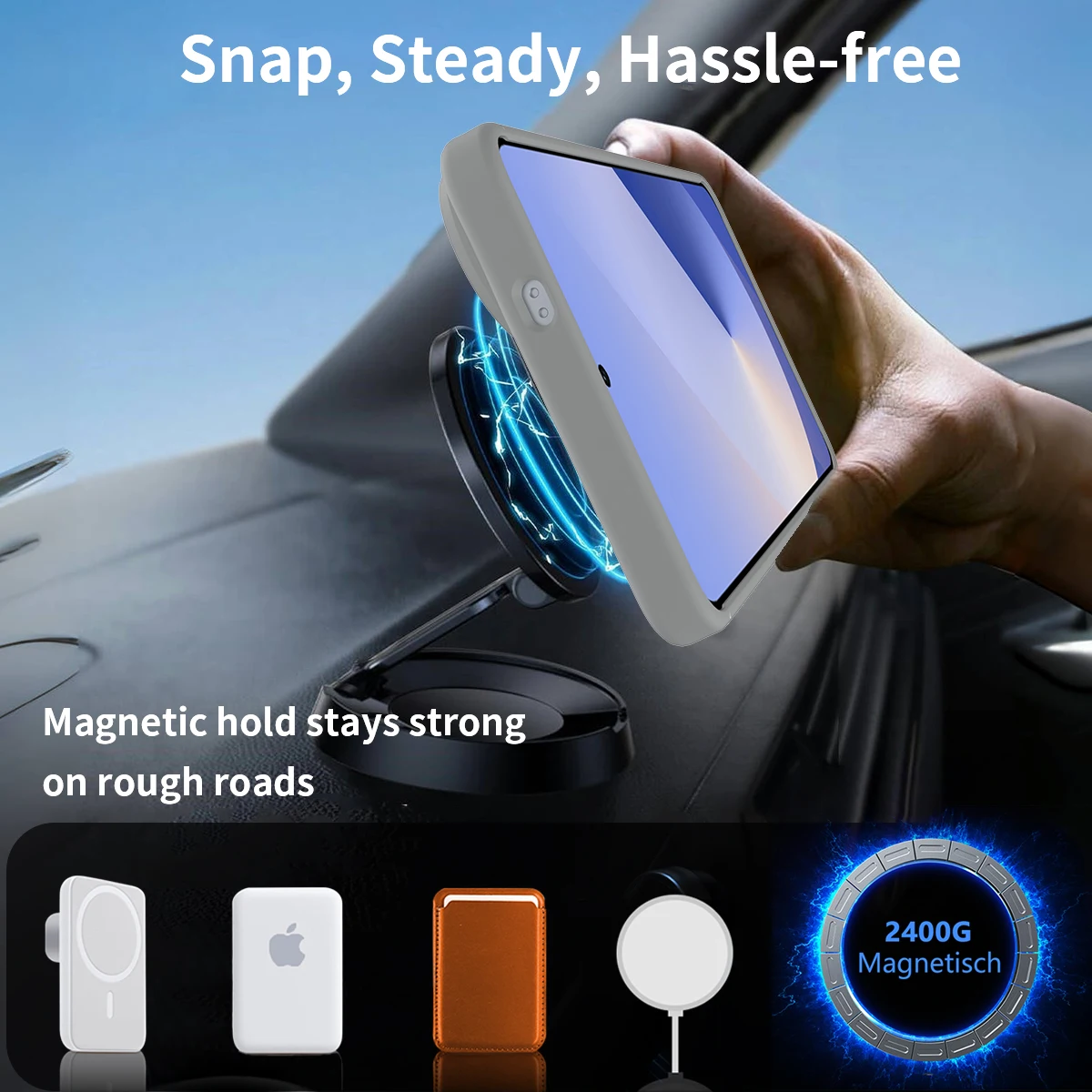 Funda de teléfono con armadura magnética a prueba de golpes para Samsung Galaxy S25 Edge S24 S23 Plus, soporte Ultra transparente para cubierta dura Magsafe - imagen 2