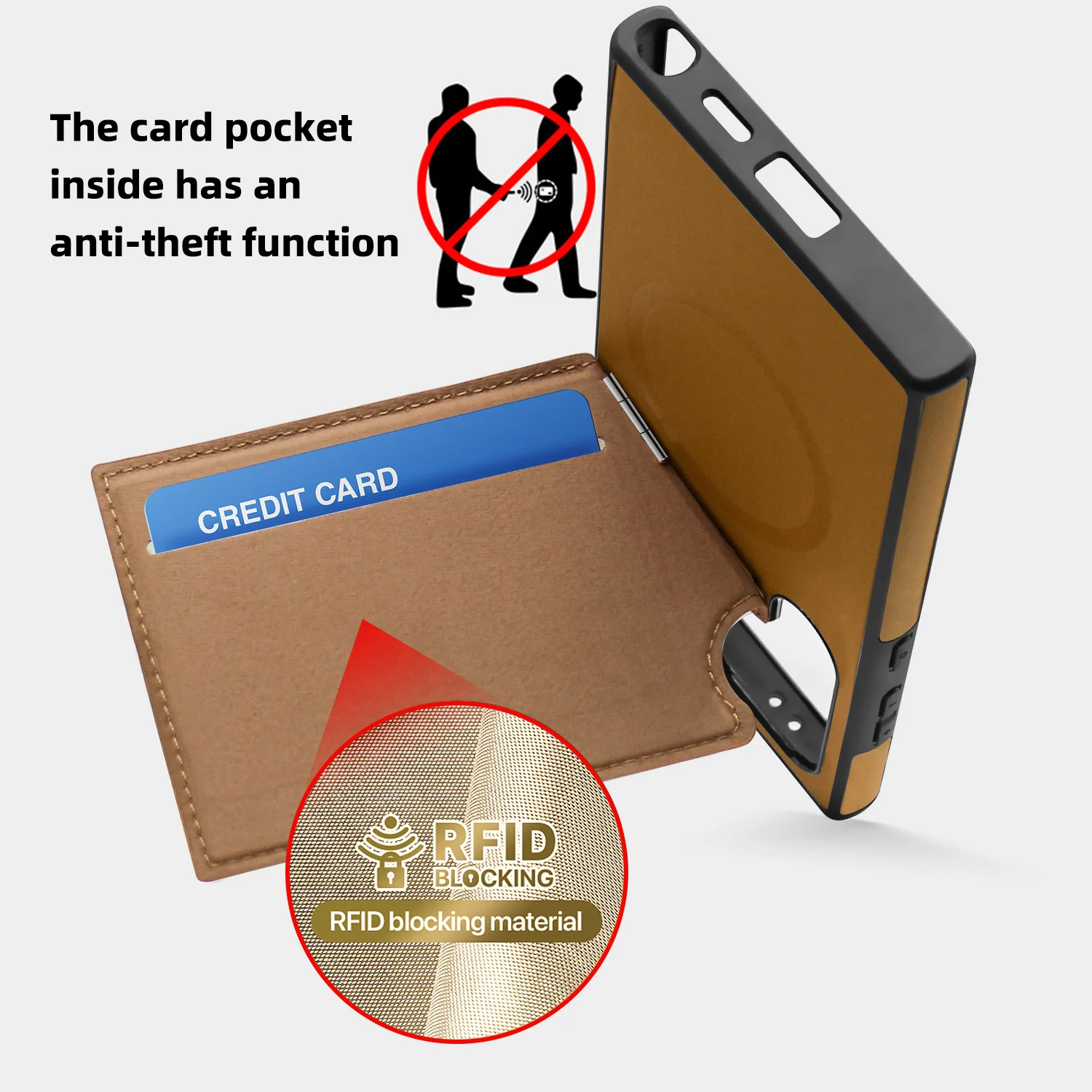 Chaquetas de plumón con soporte magnético plegable Invisible, bolsas de aire, funda trasera para Samsung Galaxy S24, S23, S22 Plus, Ultra 5G, Magsafe - imagen 4