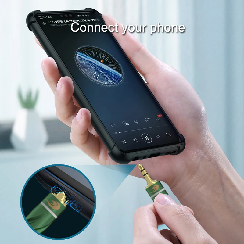 Cable de Audio estéreo Digital HIFI, 3,5mm a 2 RCA macho, corto Y divisor para teléfono móvil, amplificador de potencia de ordenador, chapado en oro de 24K - imagen 5