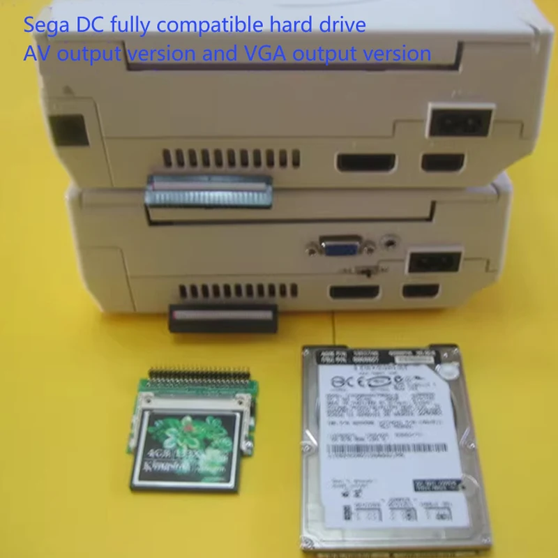DC Dreamcast disco duro de consola de juegos RC4, Unidad óptica, disco duro, tarjeta CF de coexistencia, se puede utilizar por separado (sin arranque de disco)