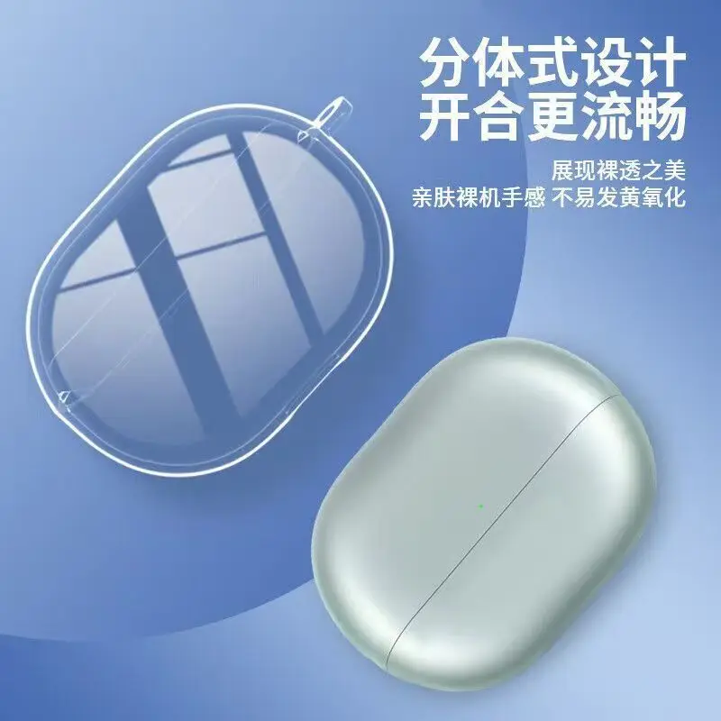 Funda transparente de TPU para Huawei FreeBuds 6i 5i, accesorios protectores para auriculares inalámbricos, funda protectora con cordón de gancho - imagen 2