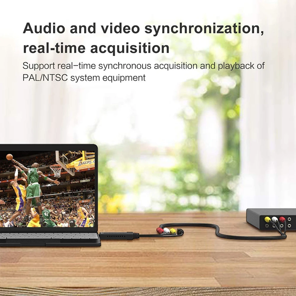 Kebidumei-Convertidor de captura de vídeo DVD para Win7/8/XP/Vista, portátil, fácil de tapar, USB 2,0 - imagen 3