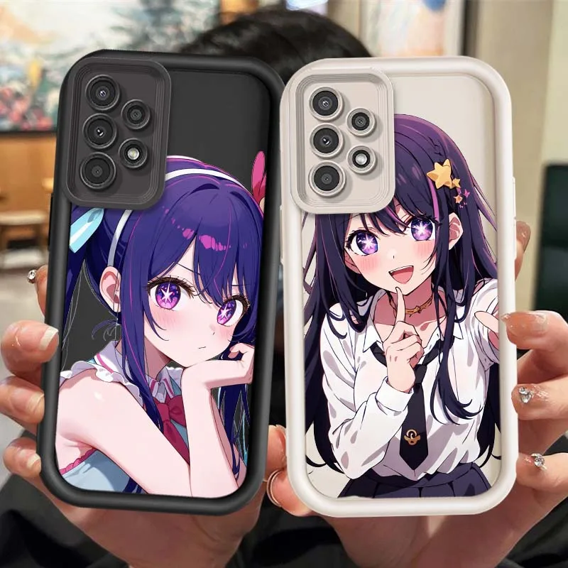 Funda de Chica de Anime Hoshino para Samsung Galaxy A04E A04 A04S A05 A06 A10S A11 A12 A13 A14 A15 A16, funda de teléfono con escalera ocular