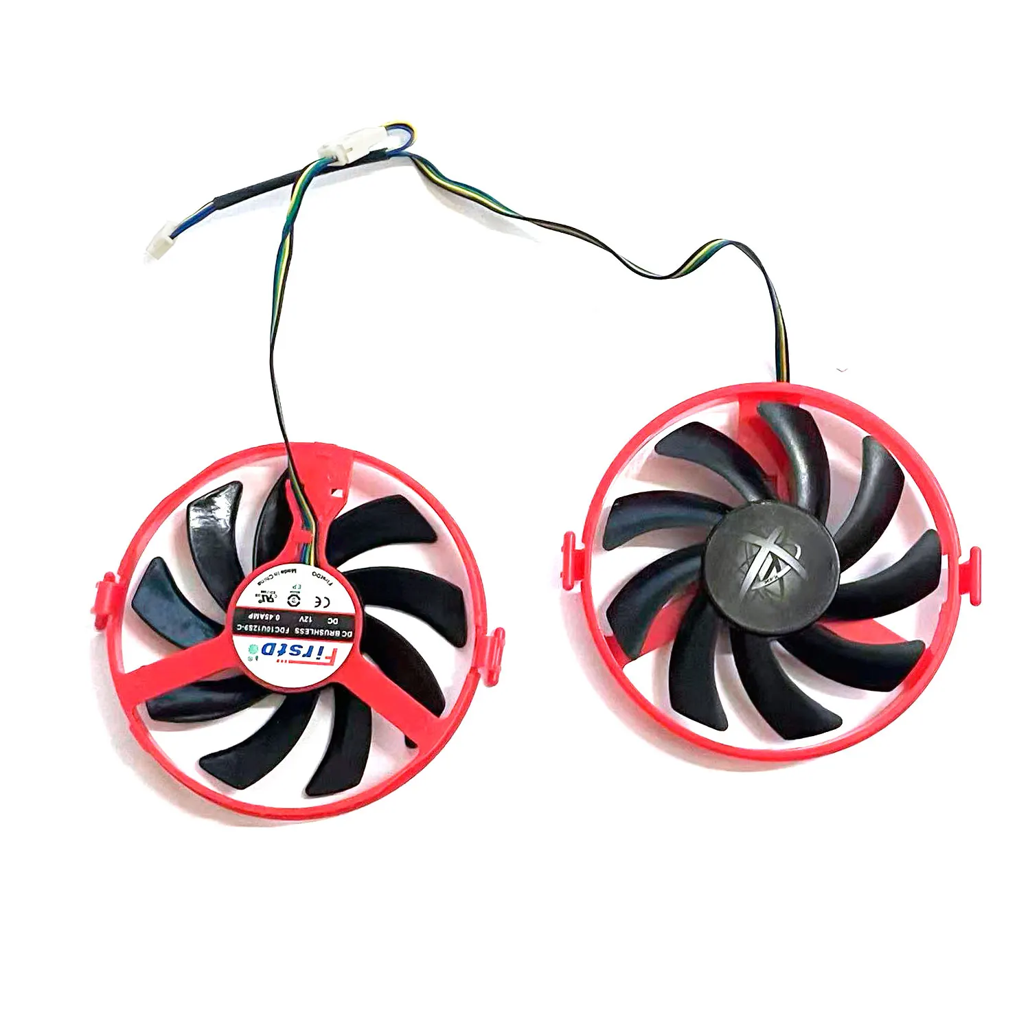 Nuevo ventilador GPU FDC10U12S9-C 4PIN RX460 para XFX Radeon RX 460 ventilador de refrigeración de tarjeta gráfica de refrigeración dual - imagen 4