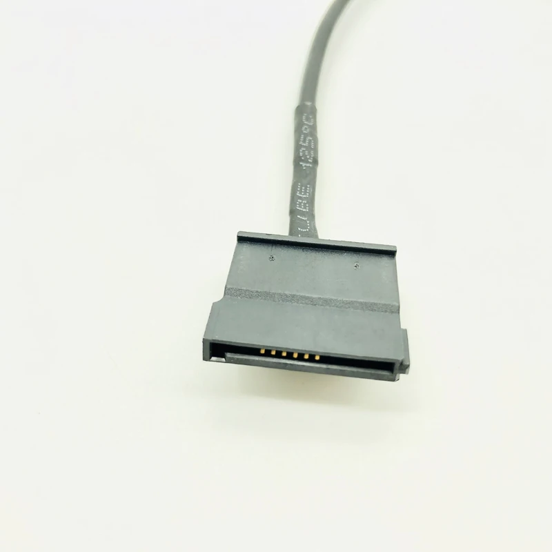 Adaptador de Cable de alimentación SATA a USB, fuente de alimentación de puerto hembra SATA de 5V macho a 15 pines para ordenador portátil de 2,5 pulgadas, SATA HDD 22AWG, negro, 50cm - imagen 3