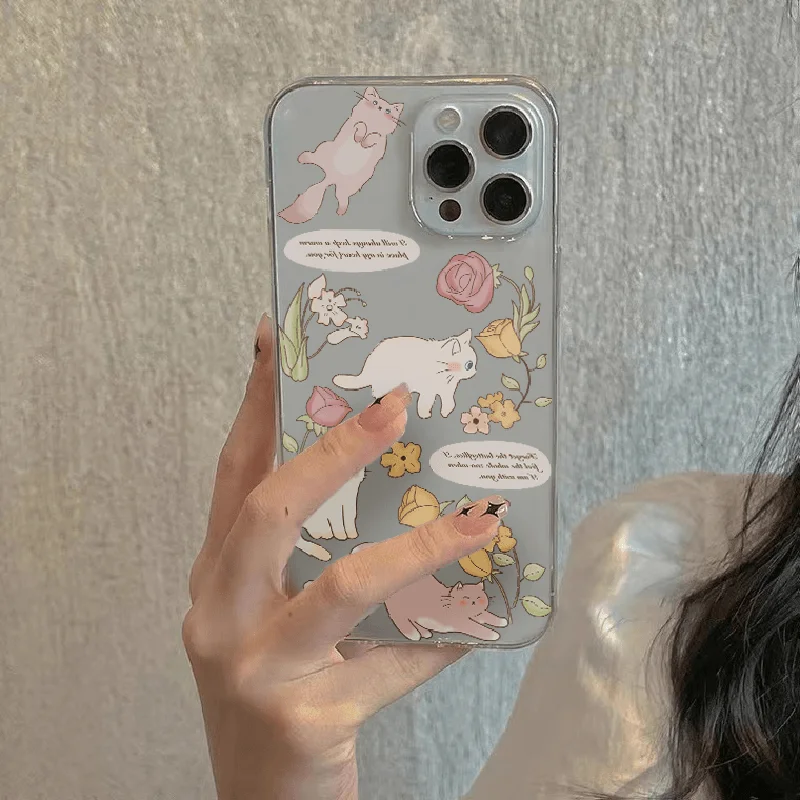 Funda de teléfono Kawaii coreana Sunshine Cat para Infinix Note 40 30i 12 11 10 Zero 30 20 Smart 9 8 7 6 5 VIP Pro Plus 4G 5G cubierta transparente - imagen 5