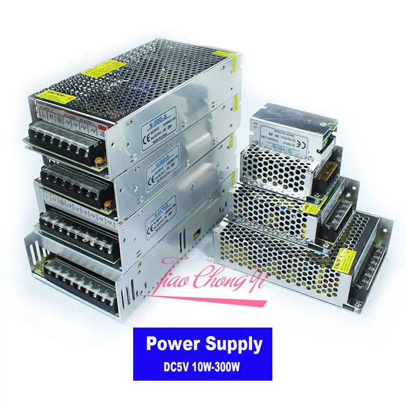 AC110V-220V a DC5V 2A/3A/5A/10A/20A/30A/40A/60A interruptor transformadores de fuente de alimentación LED WS2812B WS2801 SK6812 5050 tira de LED