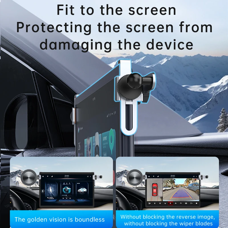 OUTMIX-soporte de teléfono con pantalla especial para vehículos de nueva energía, aleación de aluminio, pantalla telescópica Magsafe, Base fija, soporte de navegación - imagen 4