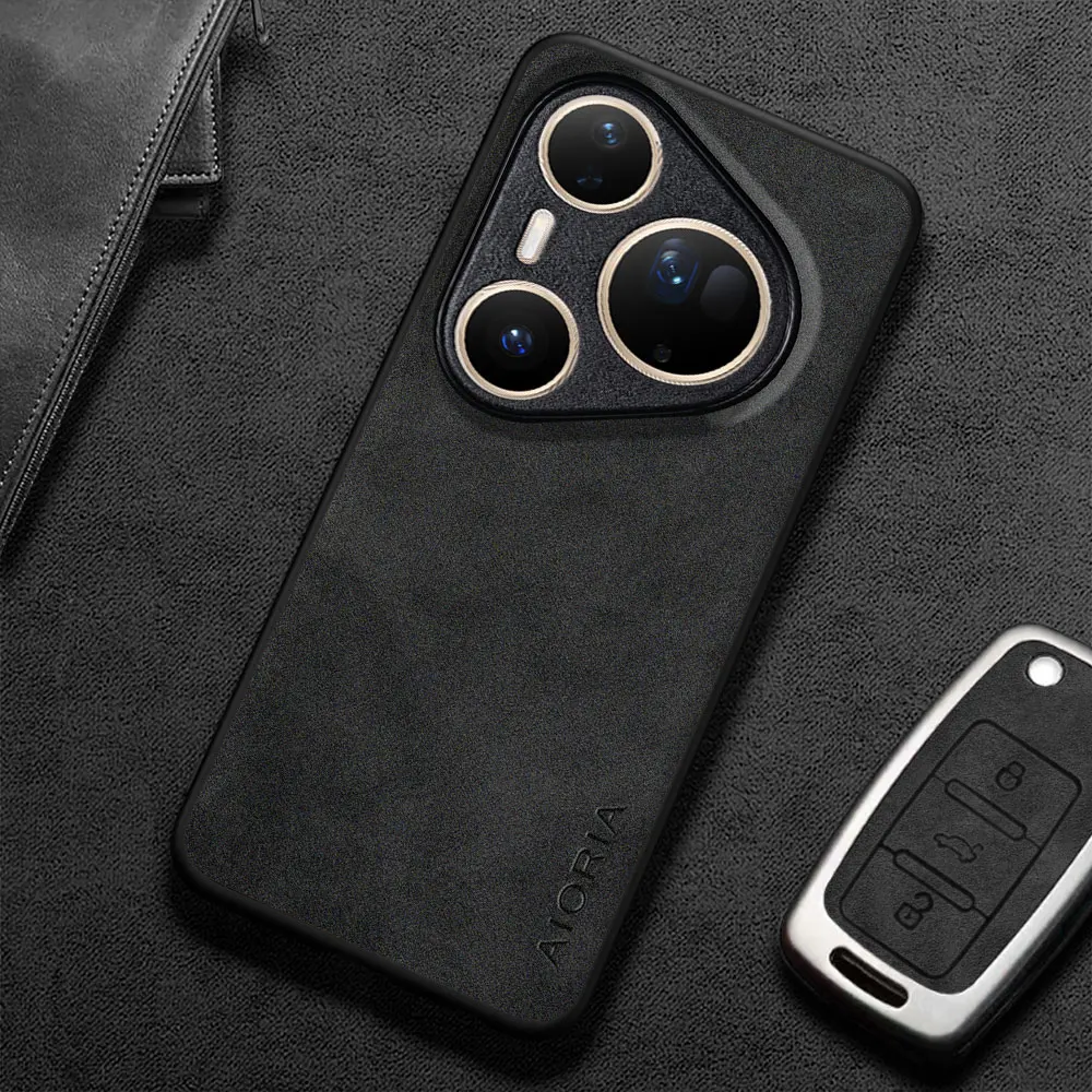 Para HUAWEI Pura 80 Ultra Pro funda Capa nueva elegante funda de teléfono de cuero PU para huawei pura 80 pro funda coque funda - imagen 2