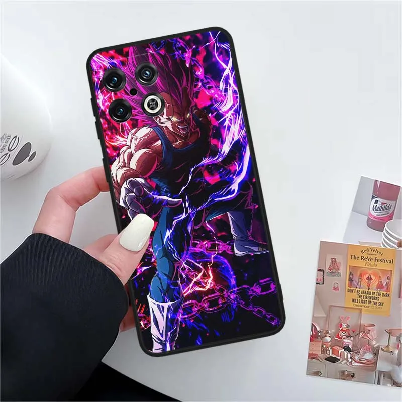 Anime d-dragon Ball Vegeta IV para OPPO OnePlus 13 12 11 10 11R 10R 10T Nord 30N N20 Ace 2 Pro Lite funda de teléfono negra - imagen 5