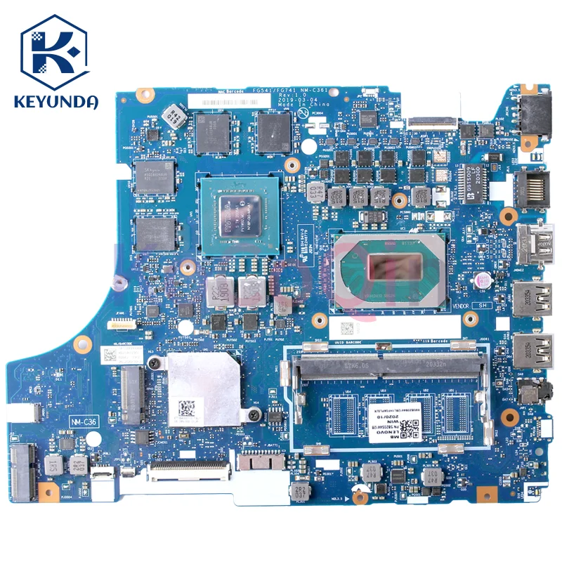 NM-C361 para Lenovo Ideapad L340-15IRH L340-17IRH placa base para portátil i5-9300HF N18P-G0-MP-A1 GTX1650 4G placa base para ordenador portátil probada - imagen 3