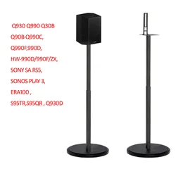 Soporte Suelo Altavoz Columna Redonda Ajustable 82-114cm